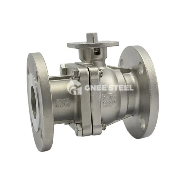 2-pc flanged pob valve