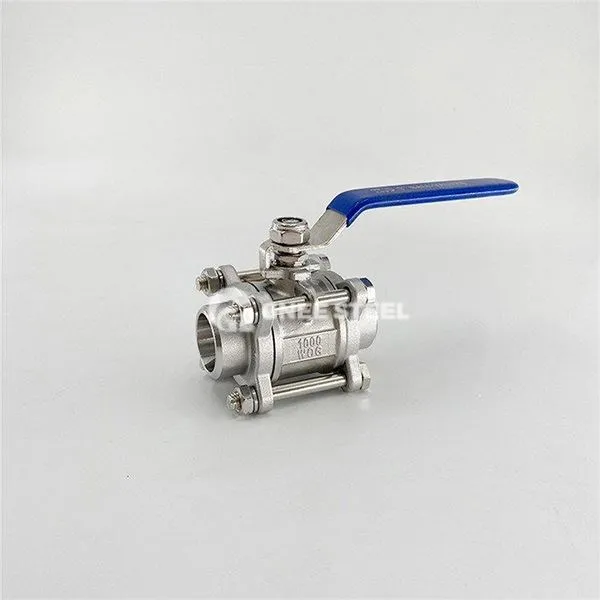 3 Daim Stainless Hlau Pob Valve