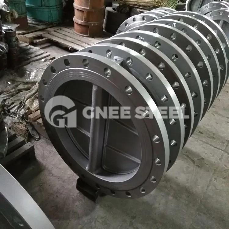 Ob chav Flanged Dual Phaj Check Valve