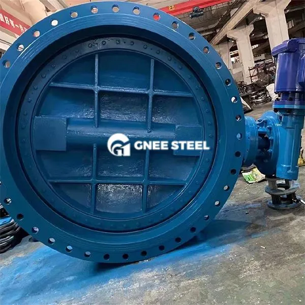 Zas mis ua ob chav flanged npauj npaim valve