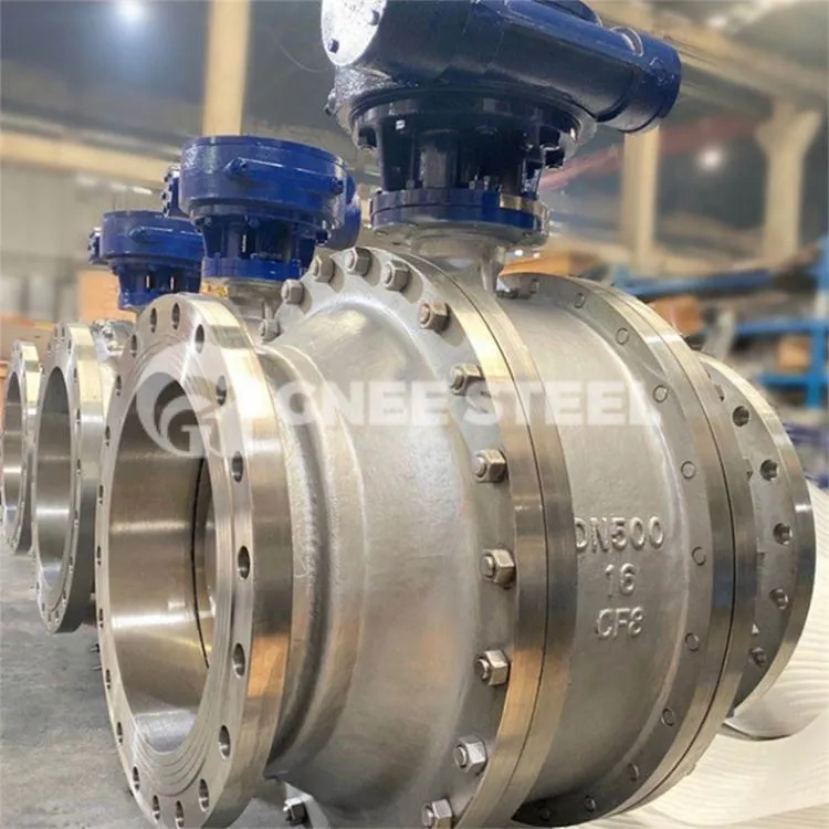 Stainless hlau Trunnion Pob Valve