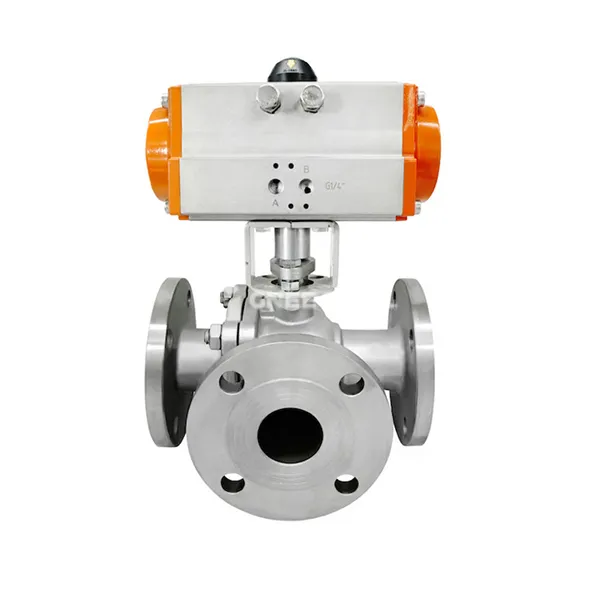 Peb-Txoj Kev Pneumatic Pob Valve